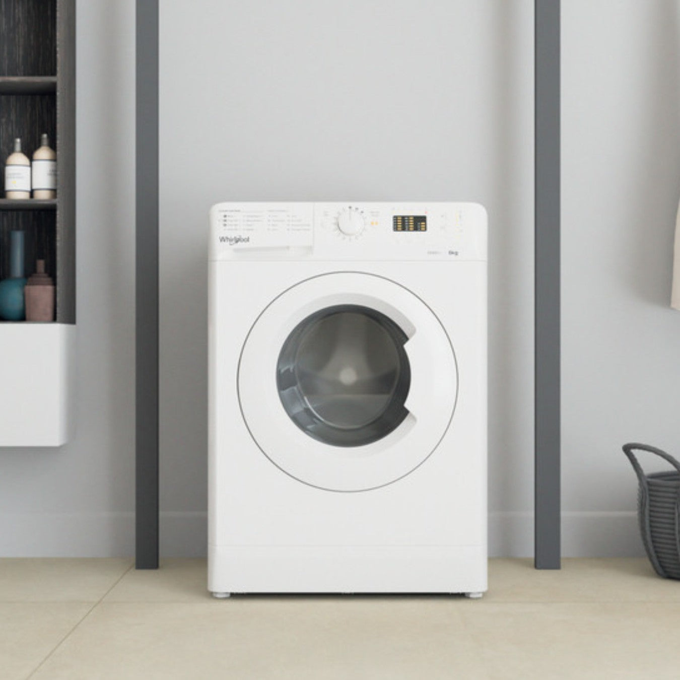 Lave-linge hublot posable Whirlpool: 6 kg - WMTA 6101 NA