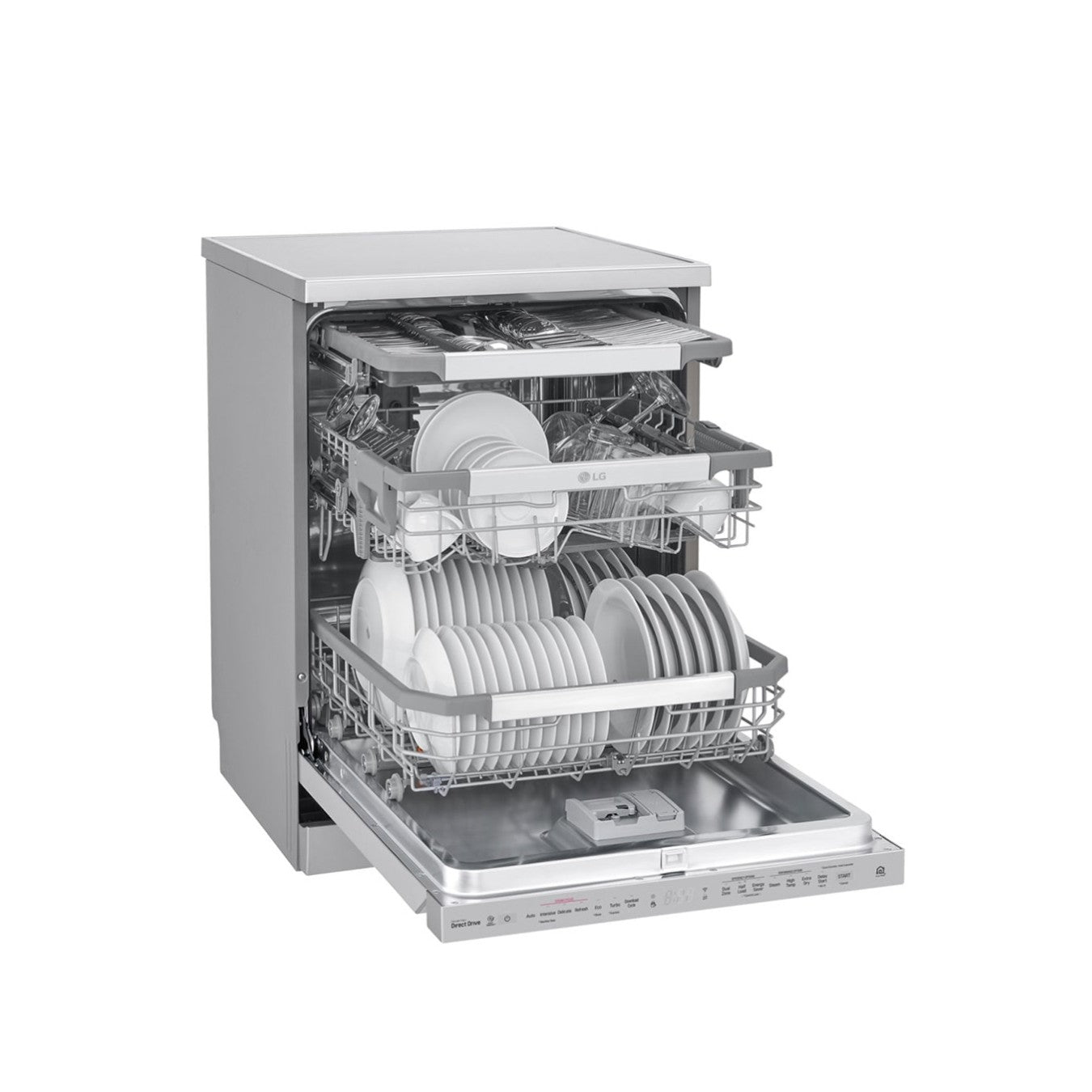 LG DFB325HS - Lave-vaisselle QuadWash™ Steam, EasyRack™, SmartThinQ™