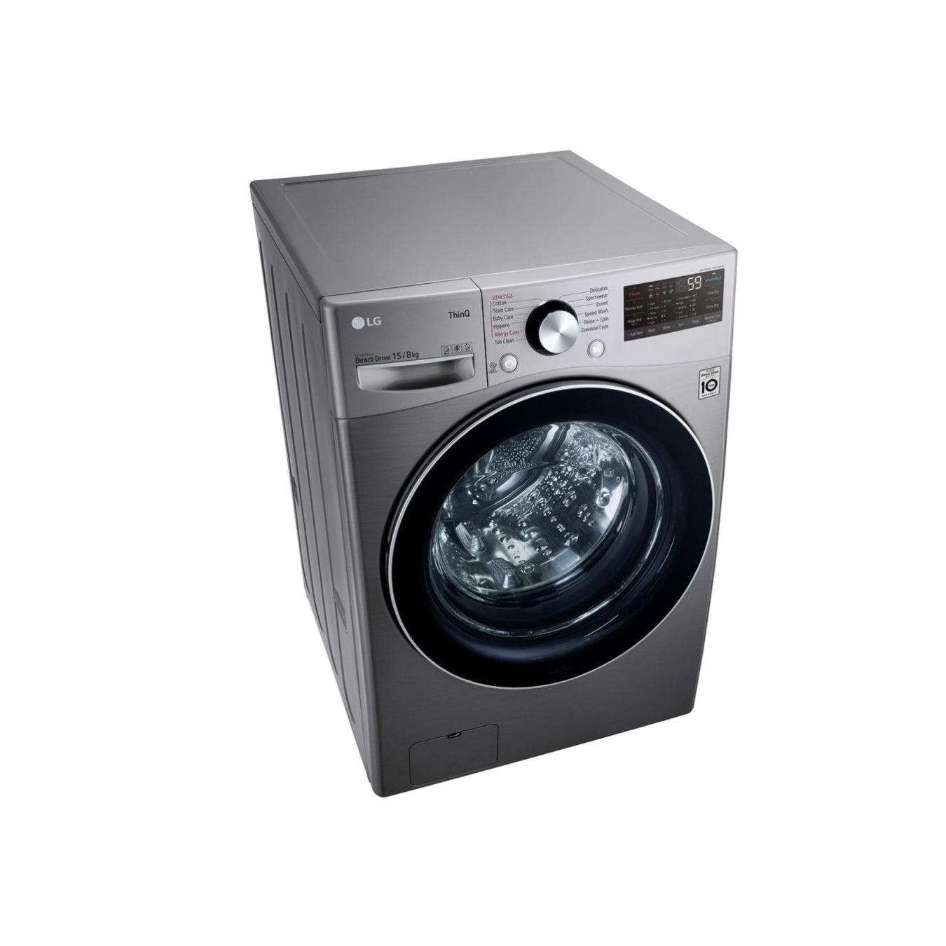LG F0L9DGP2S - Lave-linge séchant 15/8 kg AI DD™, Steam™, ThinQ™