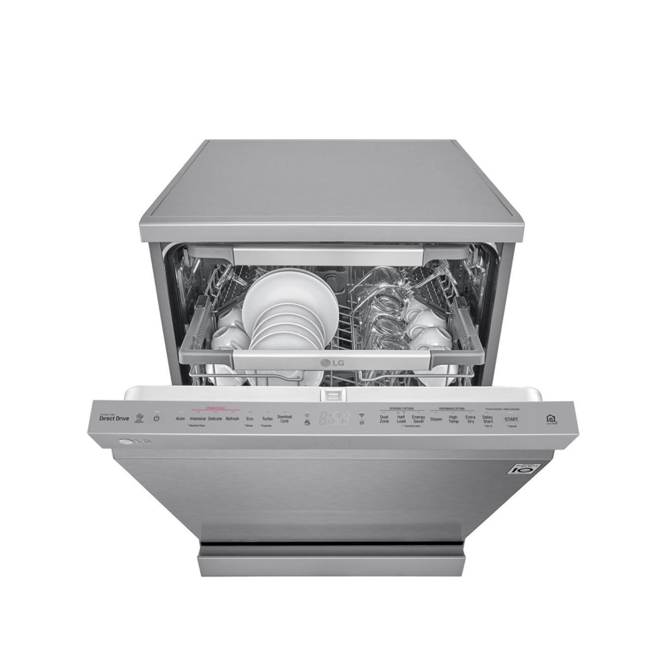LG DFB325HS - Lave-vaisselle QuadWash™ Steam, EasyRack™, SmartThinQ™