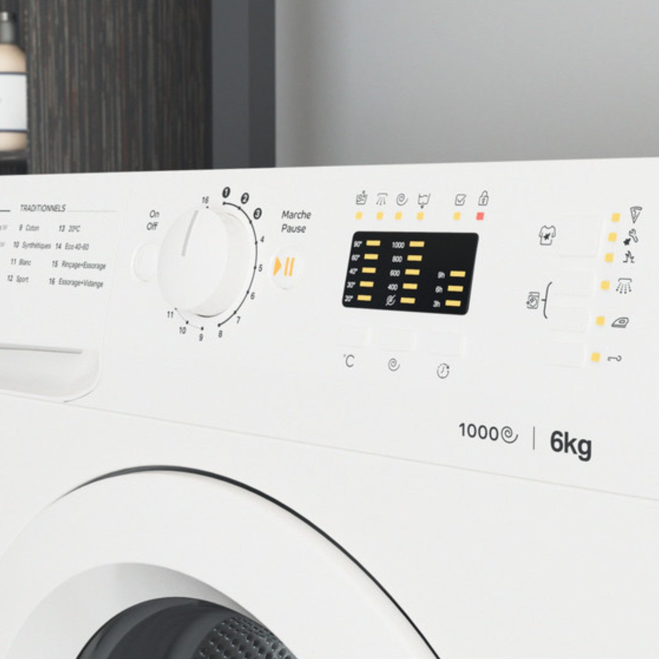 Lave-linge hublot posable Whirlpool: 6 kg - WMTA 6101 NA