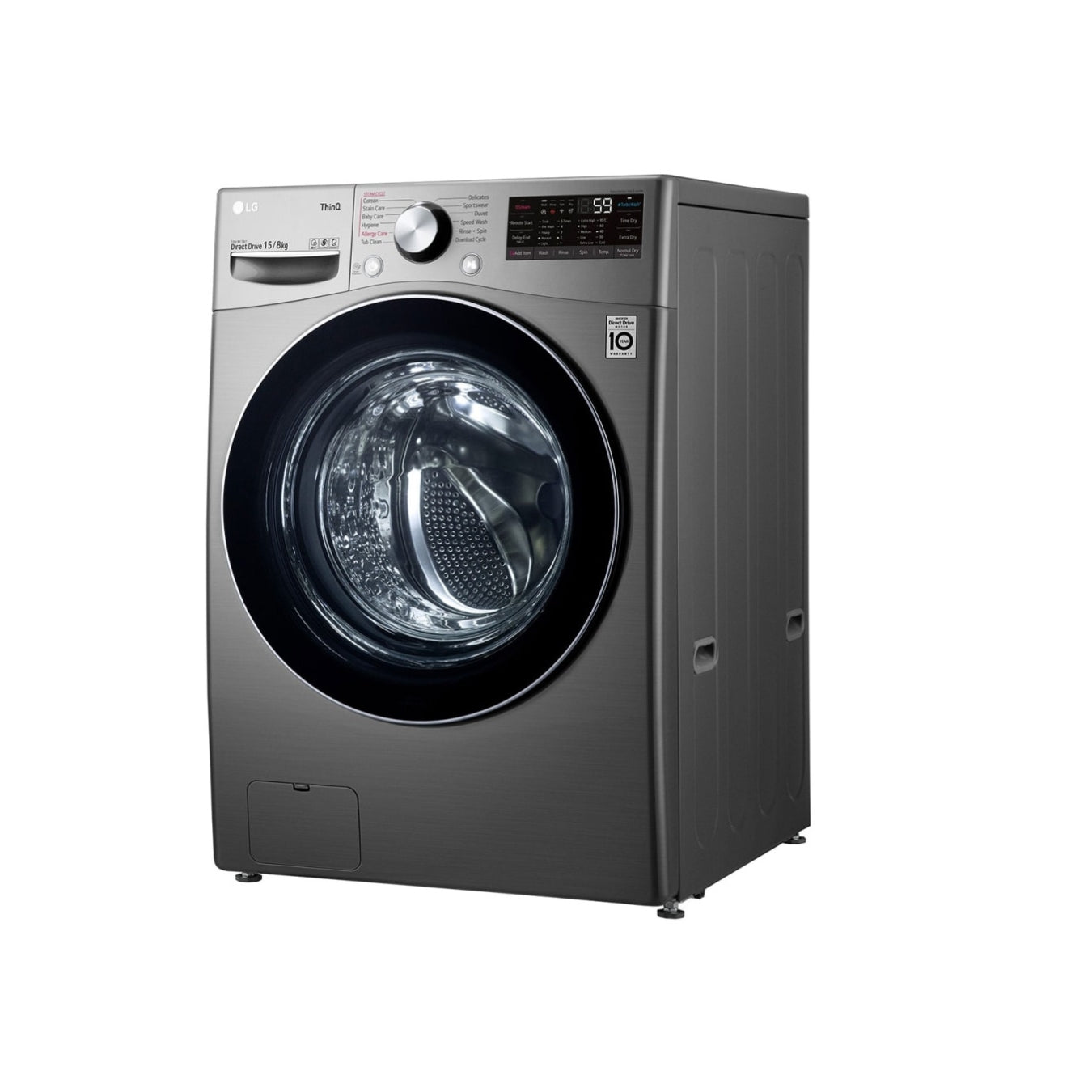 LG F0L9DGP2S - Lave-linge séchant 15/8 kg AI DD™, Steam™, ThinQ™