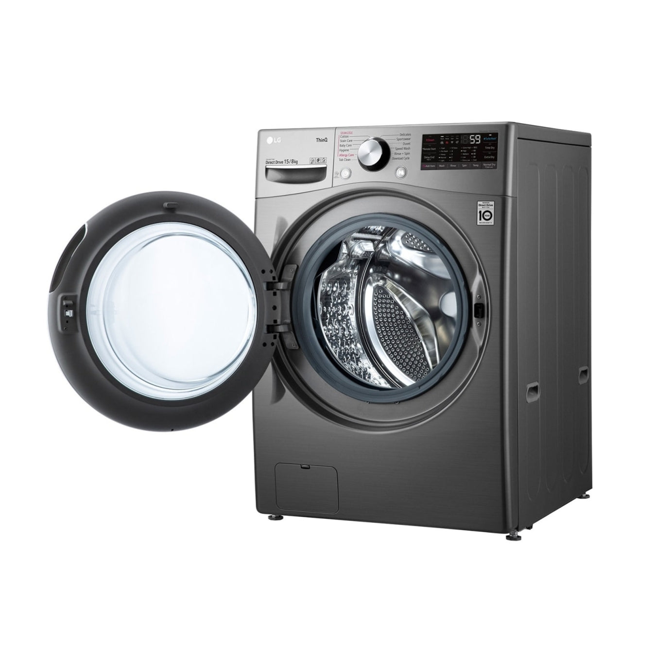 LG F0L9DGP2S - Lave-linge séchant 15/8 kg AI DD™, Steam™, ThinQ™