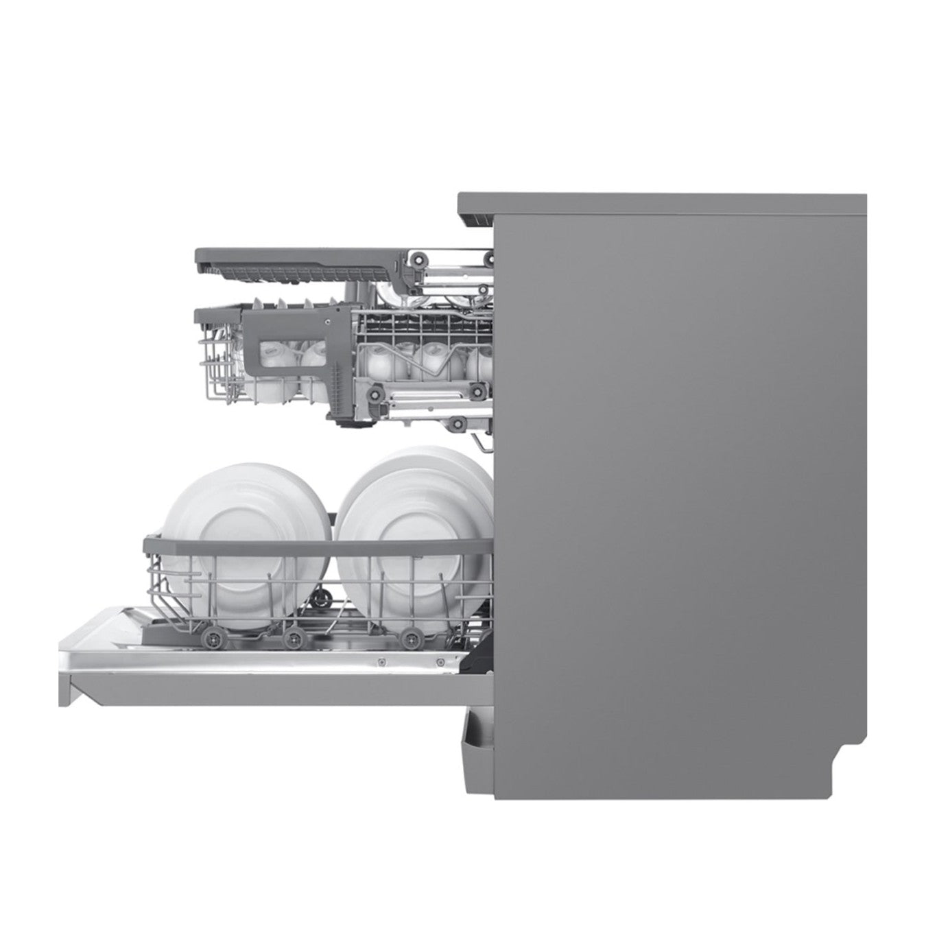 LG DFB325HS - Lave-vaisselle QuadWash™ Steam, EasyRack™, SmartThinQ™