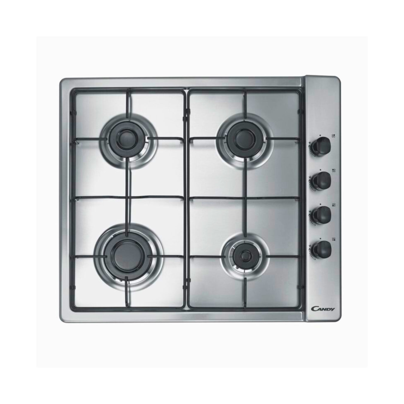 Candy Plaque de Cuisson CLG64PXMC - Gaz 4 Foyers Inox
