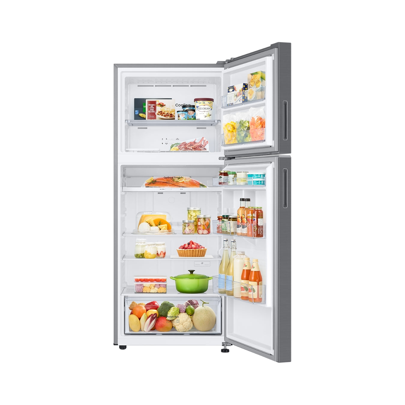 Réfrigérateur Samsung 2 portes - 388L Net, Inox, Compresseur Inverter