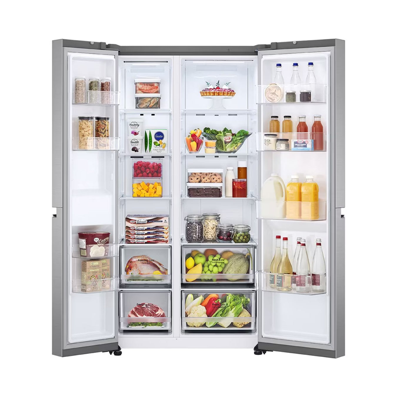 LG GR-B257SLWL Réfrigérateur 655L I Multi-Portes I Smart Inverter