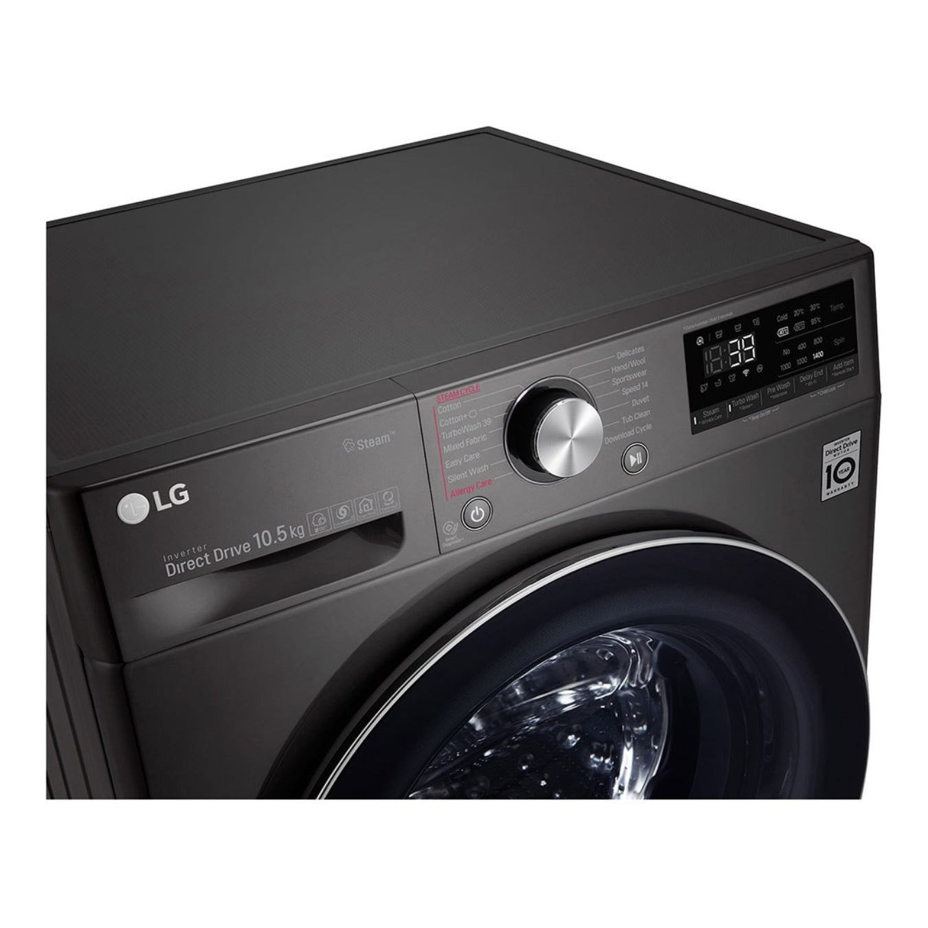LG F4V9RWP2E - Machine à laver frontale 10,5 kg AI DD™ ThinQ™