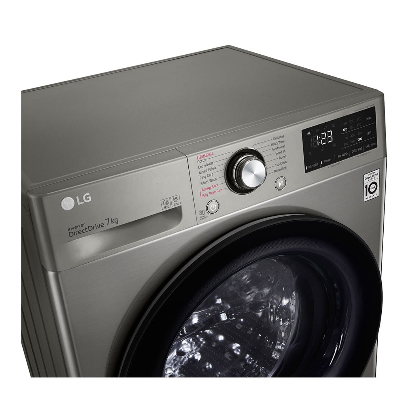 LG Lave-Linge F2V3HYPKP | 7 Kg | AI DD | Steam | Direct Drive™ | A