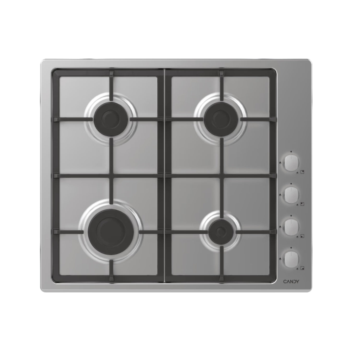 Candy Plaque de Cuisson CHG6LX - Gaz 4 Foyers Inox