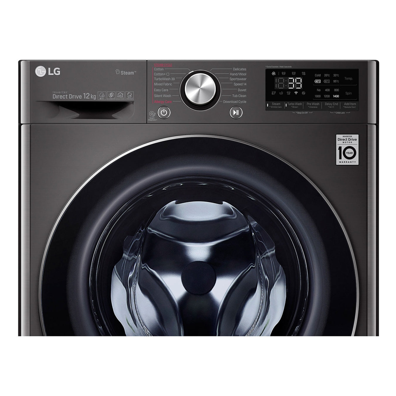 LG F4V9BCP2EE - Lave-linge séchant 12/8 kg AI DD™, TurboWash 360™, ThinQ™