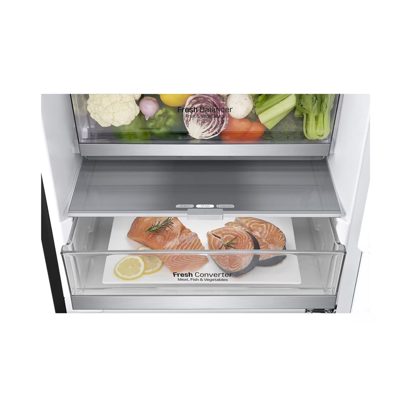 Réfrigérateur combiné LG GR-B479NQDM 341L I Smart Inverter