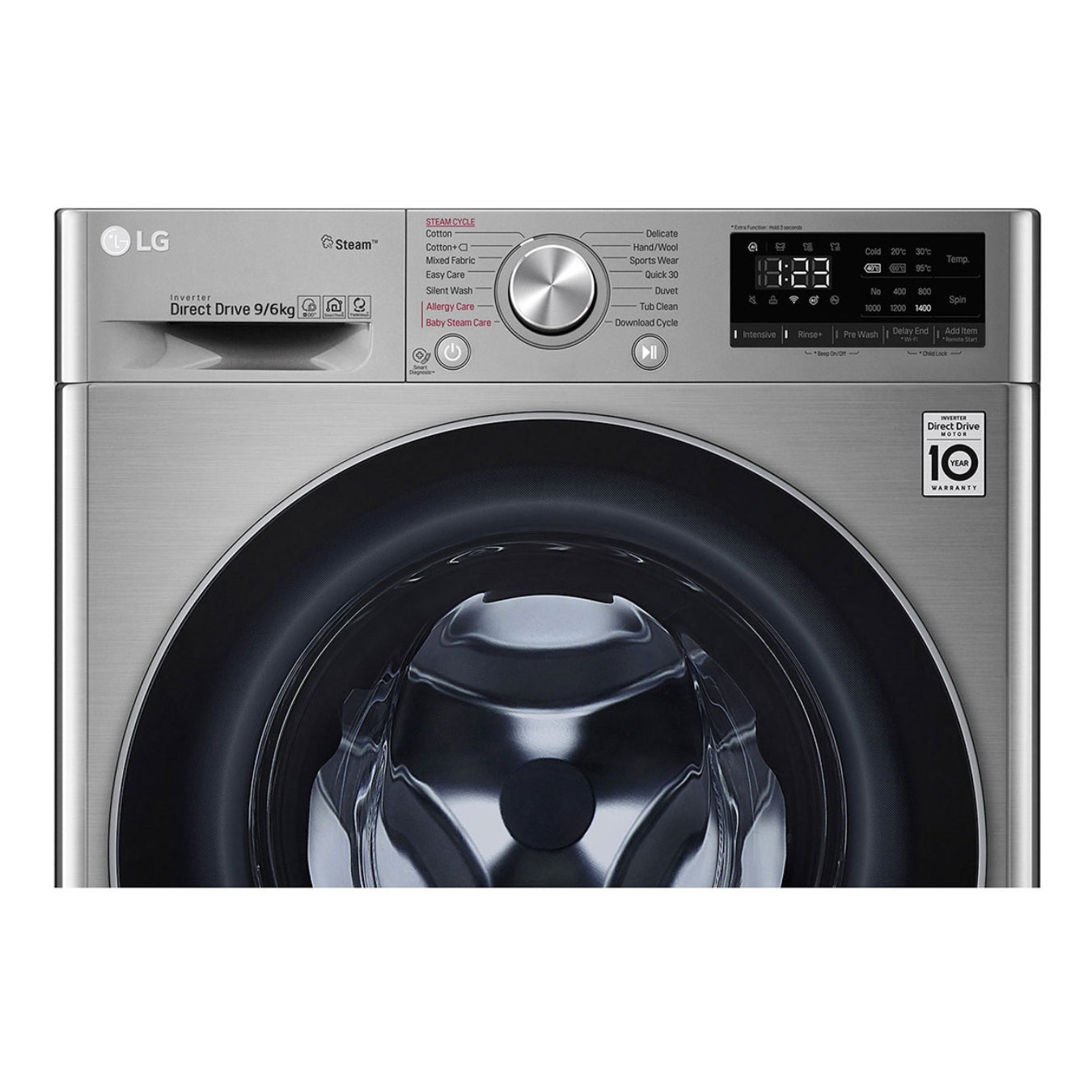 Lave-linge séchant LG F4V5VGP2T - 9/6 kg AI DD™, Steam™, ThinQ™