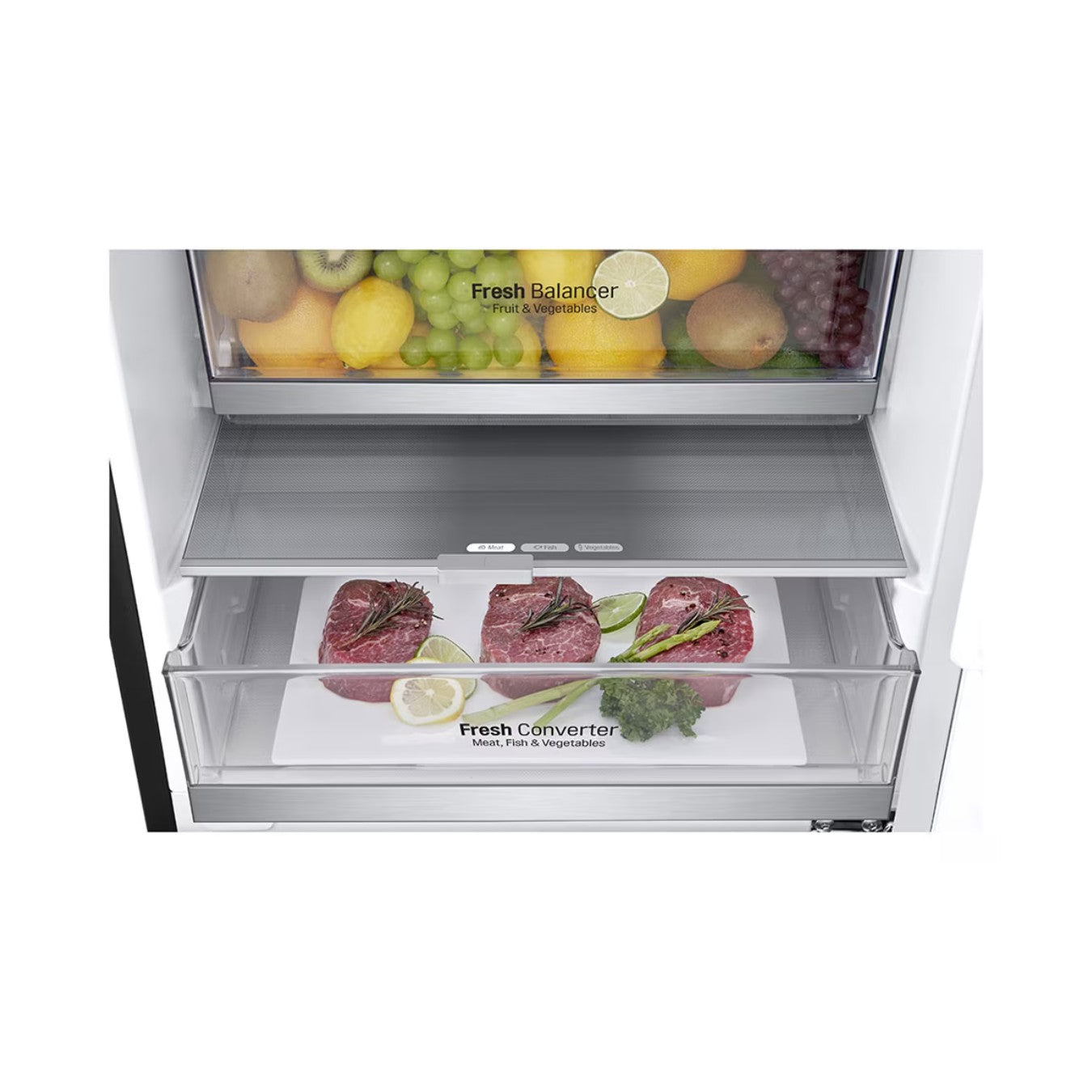 Réfrigérateur combiné LG GR-B479NQDM 341L I Smart Inverter