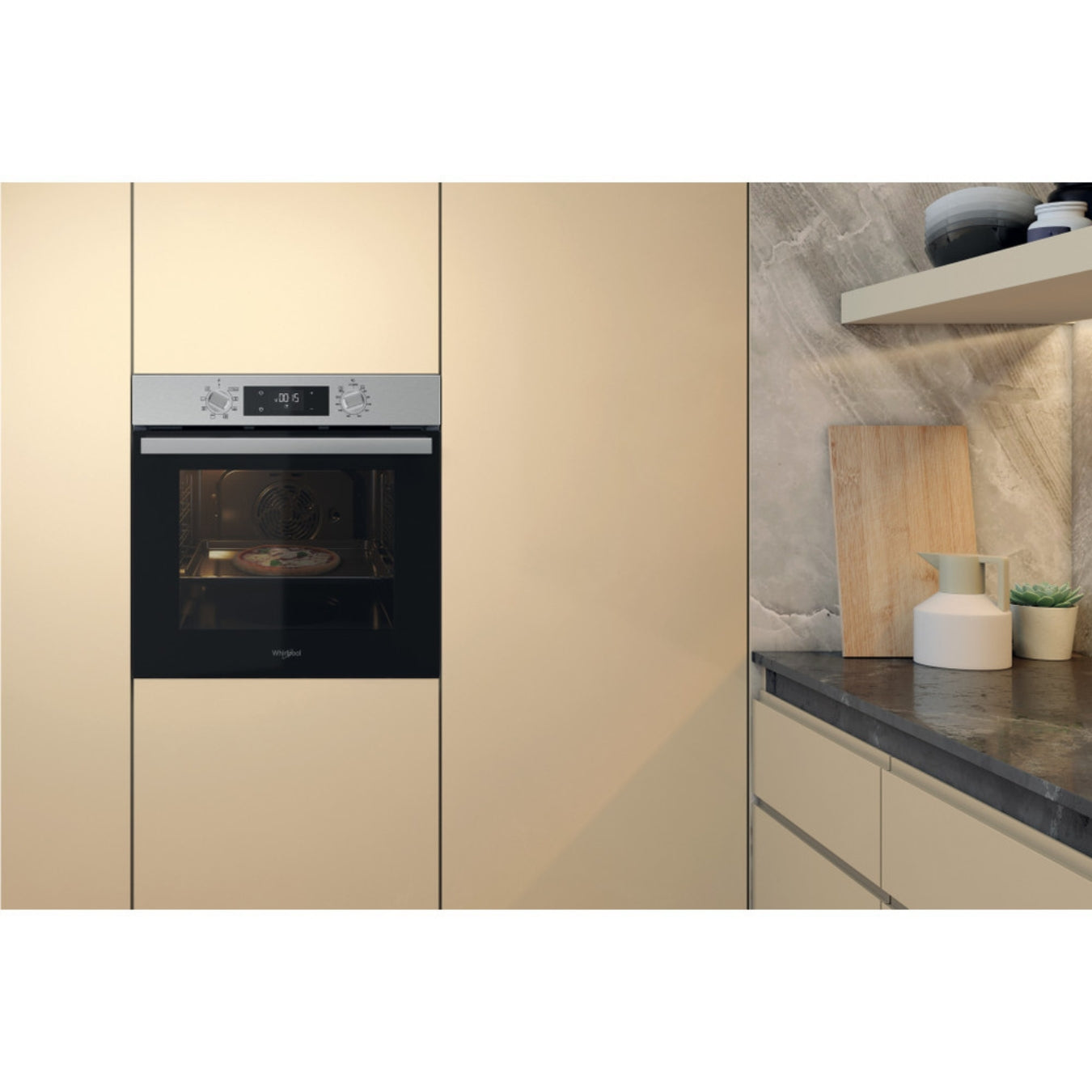 Whirlpool Four Multifonction Encastrable OMR55HR0X - 71L, Inox