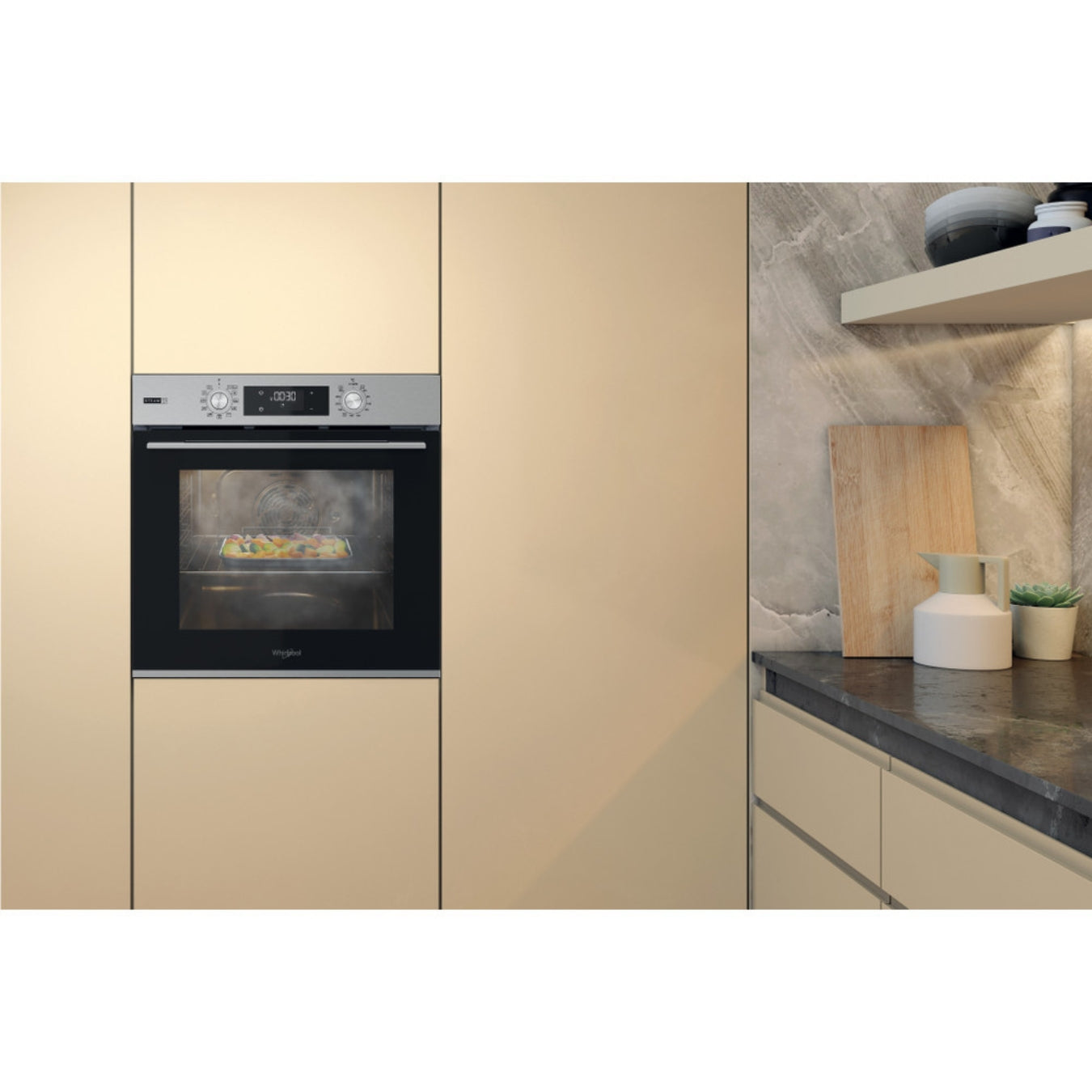 Whirlpool Four Multifonction Encastrable OMSK58HU1SX - 71L, Inox