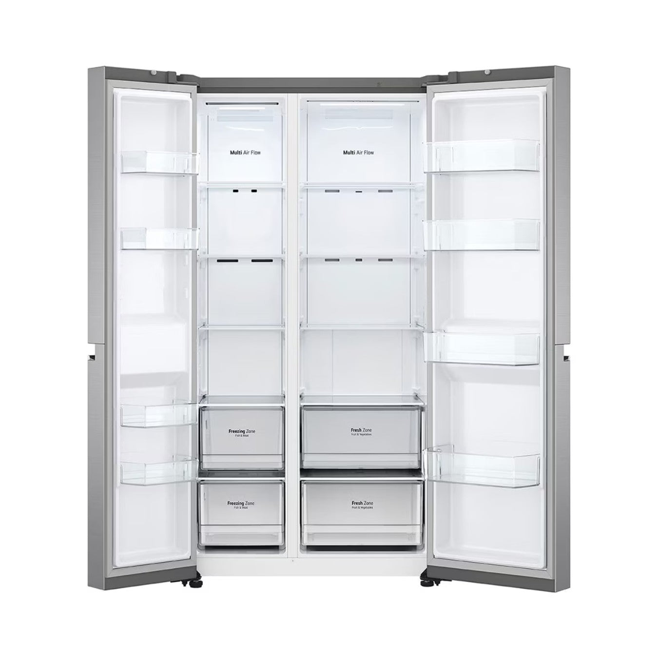 LG GR-B257SLWL Réfrigérateur 655L I Multi-Portes I Smart Inverter