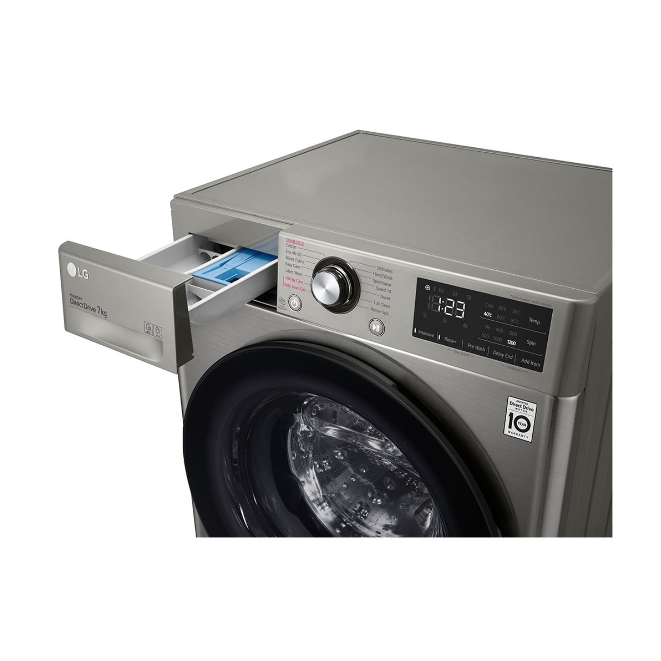 LG Lave-Linge F2V3HYPKP | 7 Kg | AI DD | Steam | Direct Drive™ | A