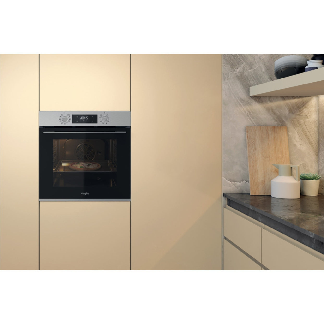 Whirlpool Four Multifonction Encastrable OMK58HR0X - 71L, Inox