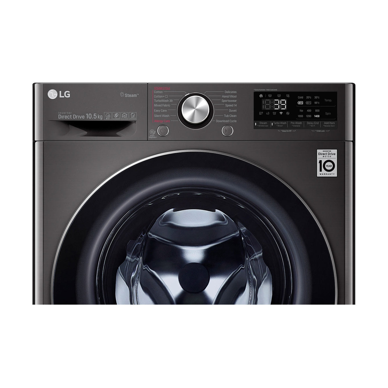 LG F4V9RWP2E - Machine à laver frontale 10,5 kg AI DD™ ThinQ™