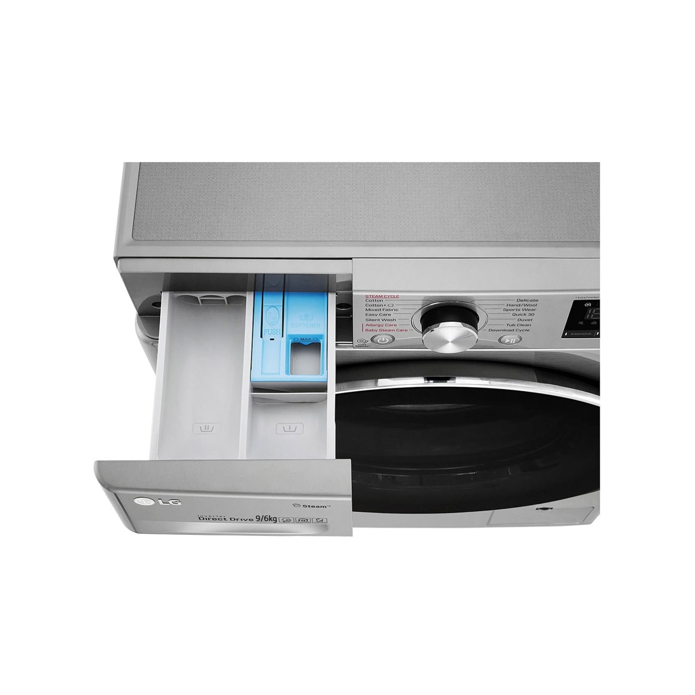 Lave-linge séchant LG F4V5VGP2T - 9/6 kg AI DD™, Steam™, ThinQ™