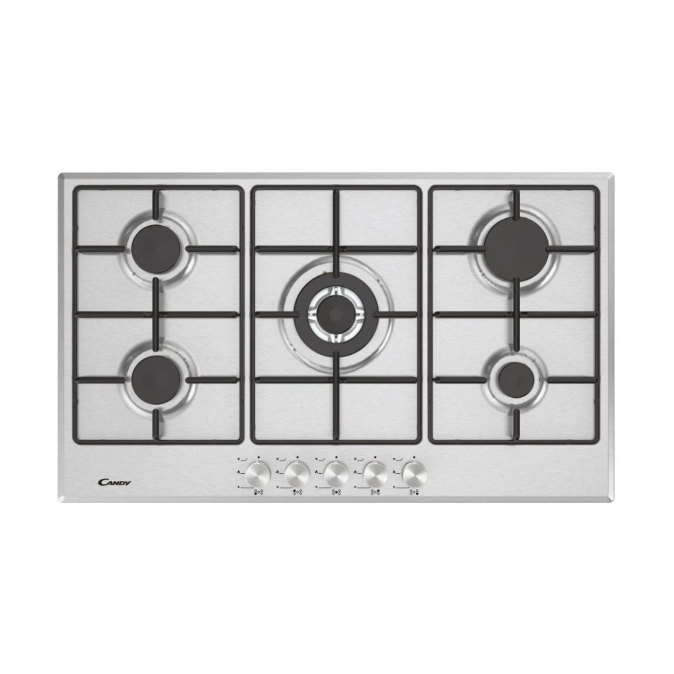 Candy Table de Cuisson CHW93WPX MAR - Gaz Inox 5 Foyers