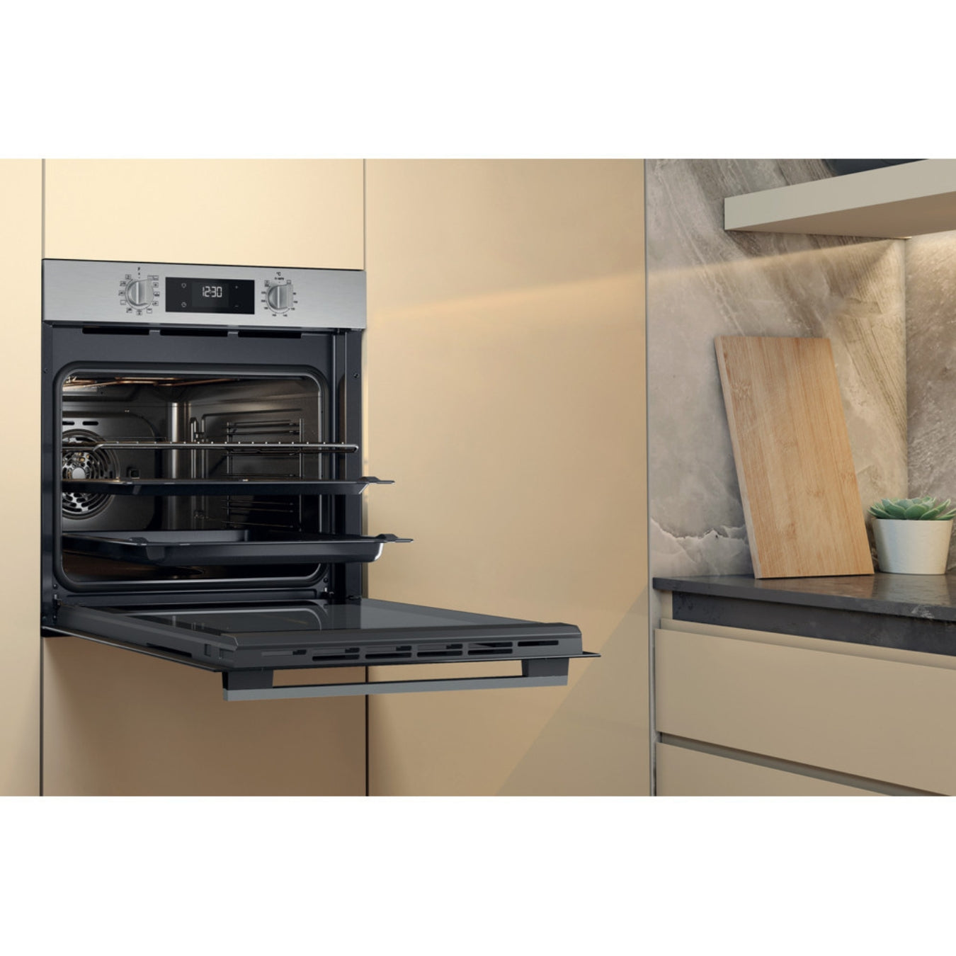 Whirlpool Four Multifonction Encastrable OMK58HR0X - 71L, Inox