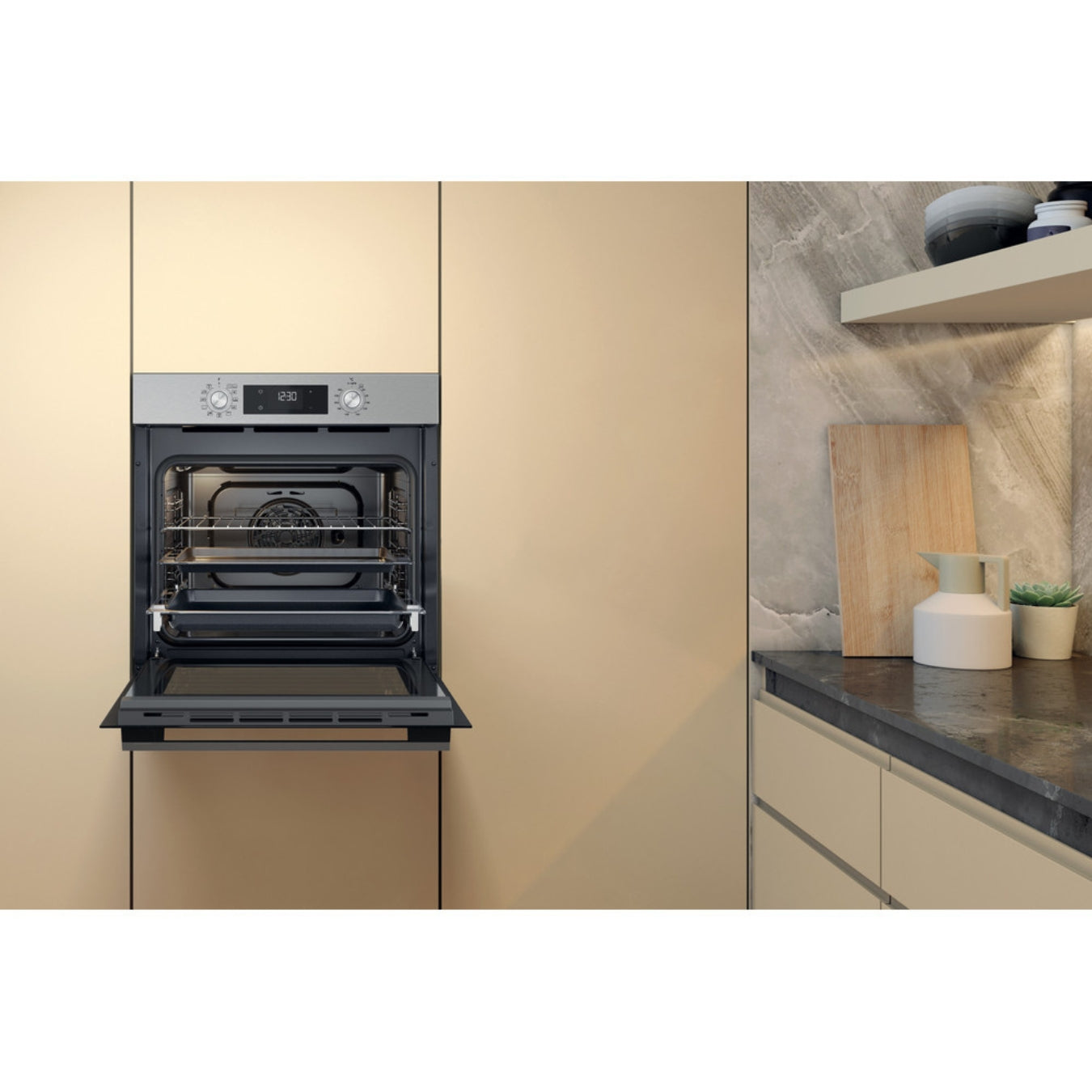 Whirlpool Four Multifonction Encastrable OMK58CU1SX - 71L, Inox, Catalyse