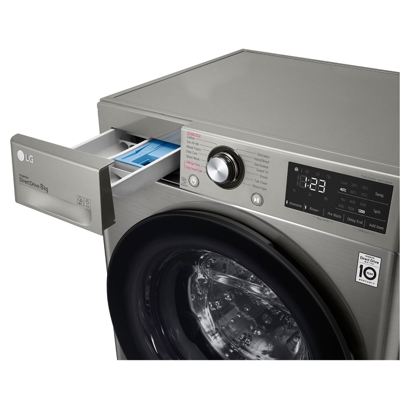 LG F2V3PYPKP Lave-Linge 8 Kg - AI DD - Steam