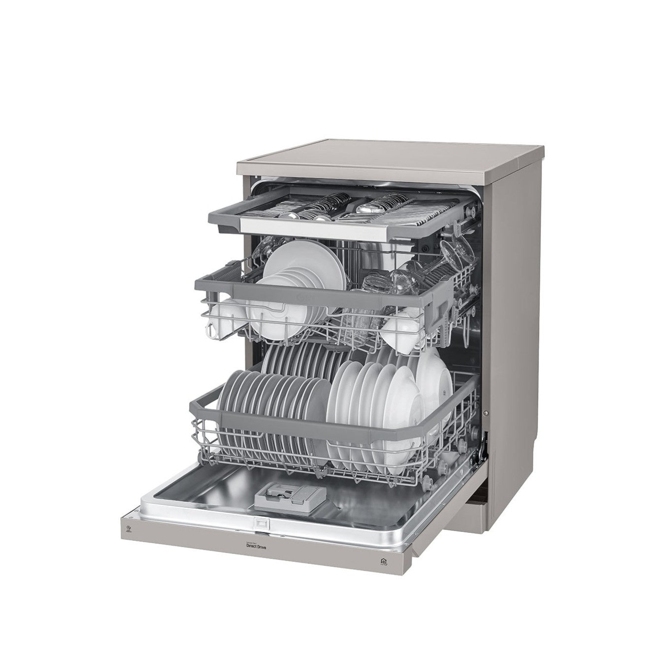 LG DFB425FP - Lave-vaisselle QuadWash™ Steam, EasyRack™, SmartThinQ™