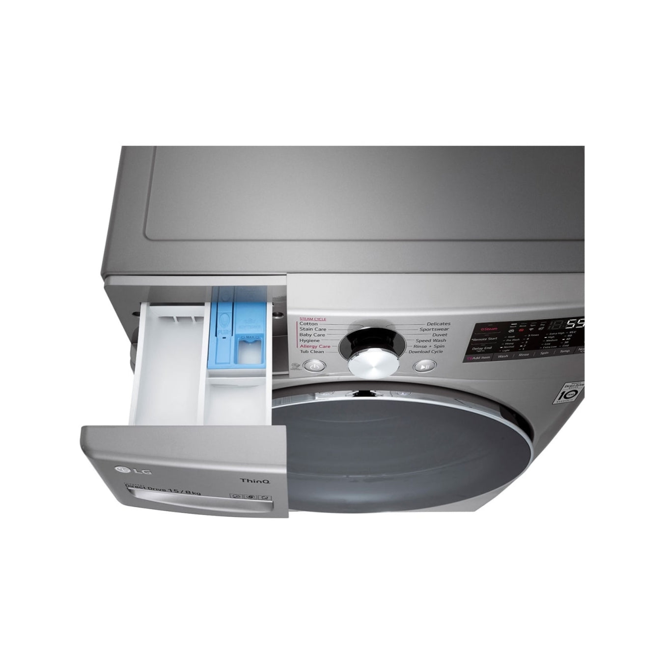 LG F0L9DGP2S - Lave-linge séchant 15/8 kg AI DD™, Steam™, ThinQ™