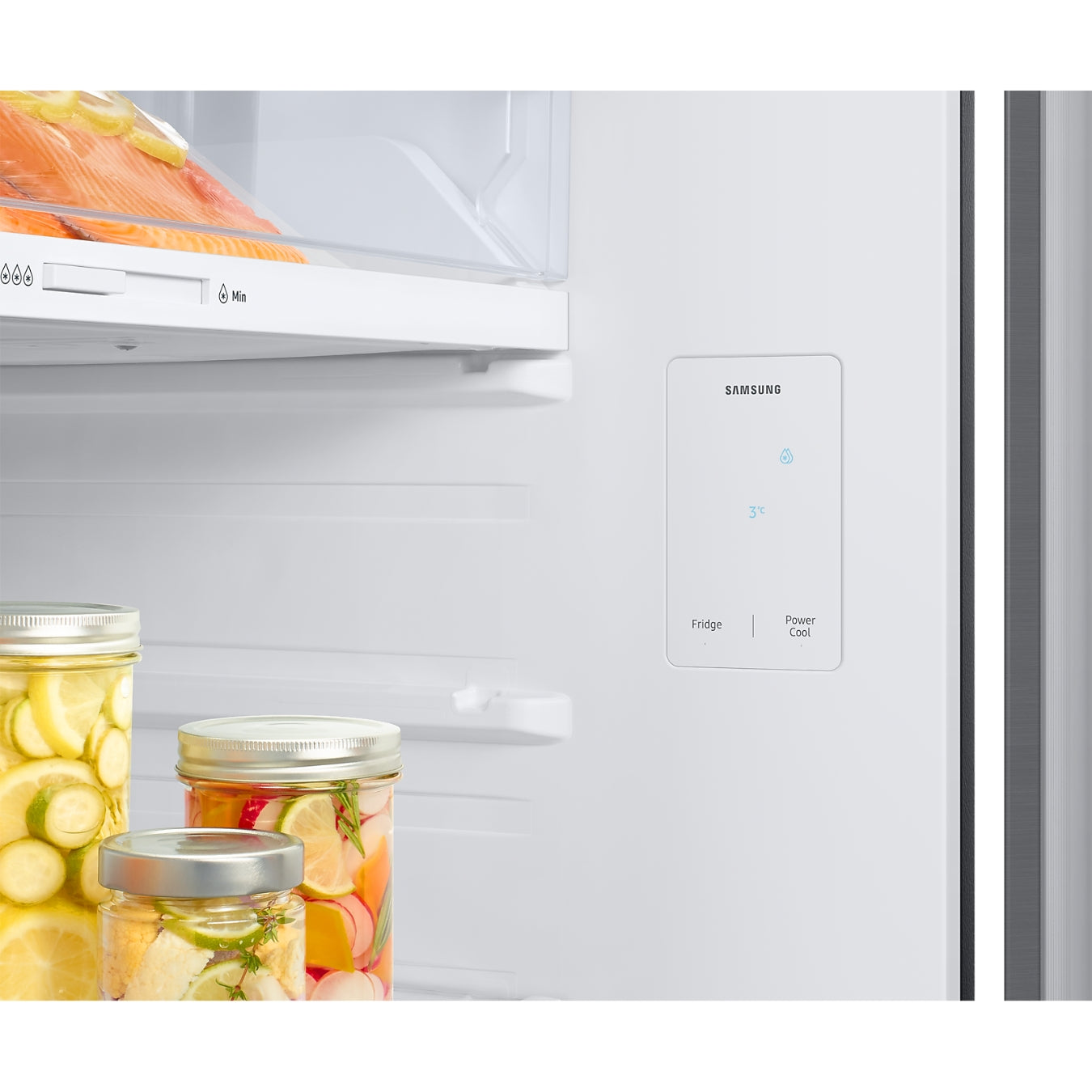 Réfrigérateur Samsung 2 portes - 388L Net, Inox, Compresseur Inverter