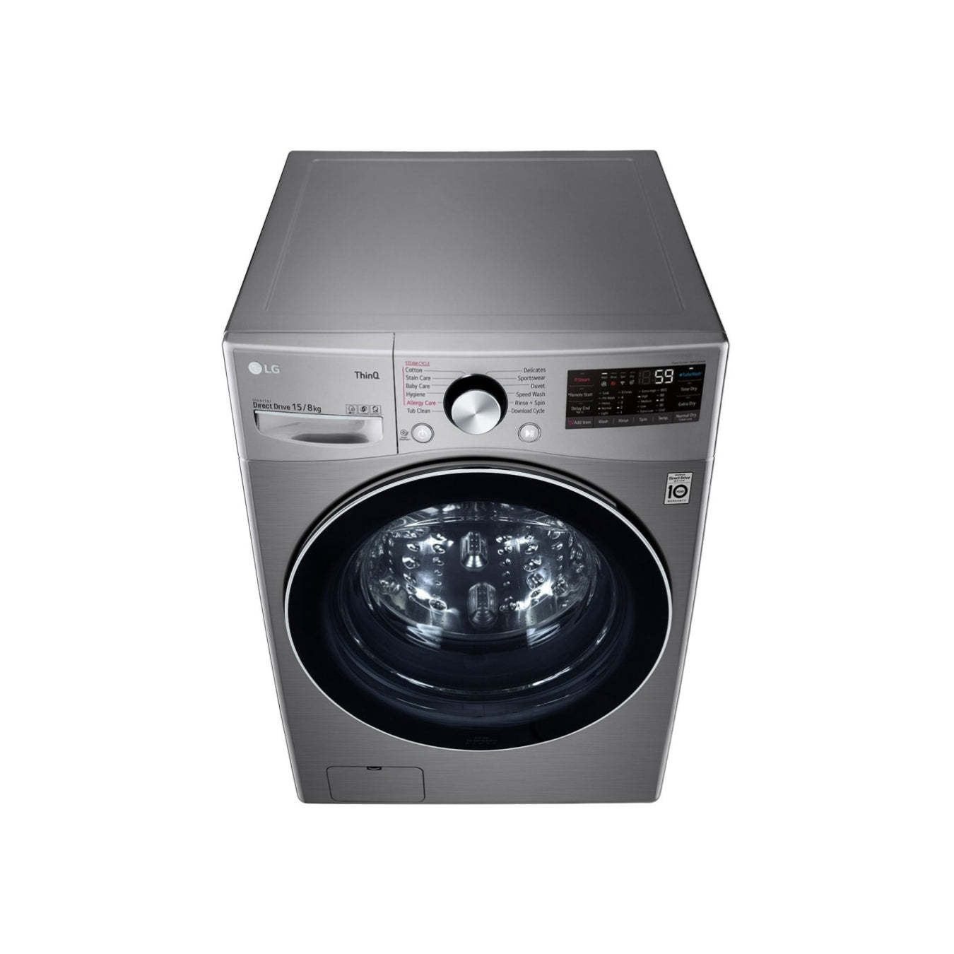 LG F0L9DGP2S - Lave-linge séchant 15/8 kg AI DD™, Steam™, ThinQ™