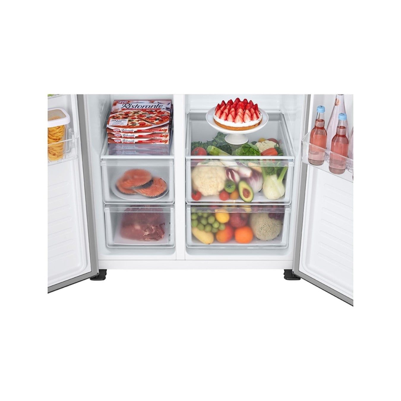 LG GR-B507PQAM Réfrigérateur 423L Side By Side - Linear Inverter