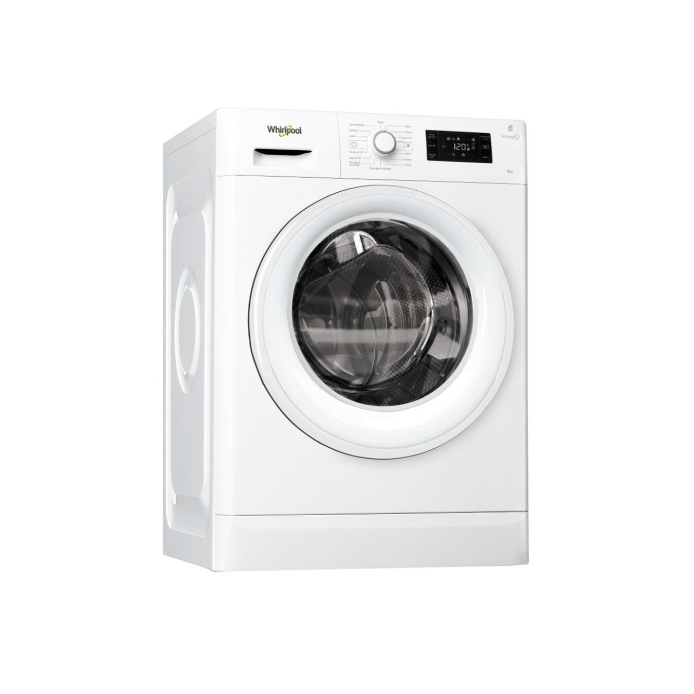 Whirlpool Lave-linge hublot FWG91284W NA - 9 kg, Classe A+++