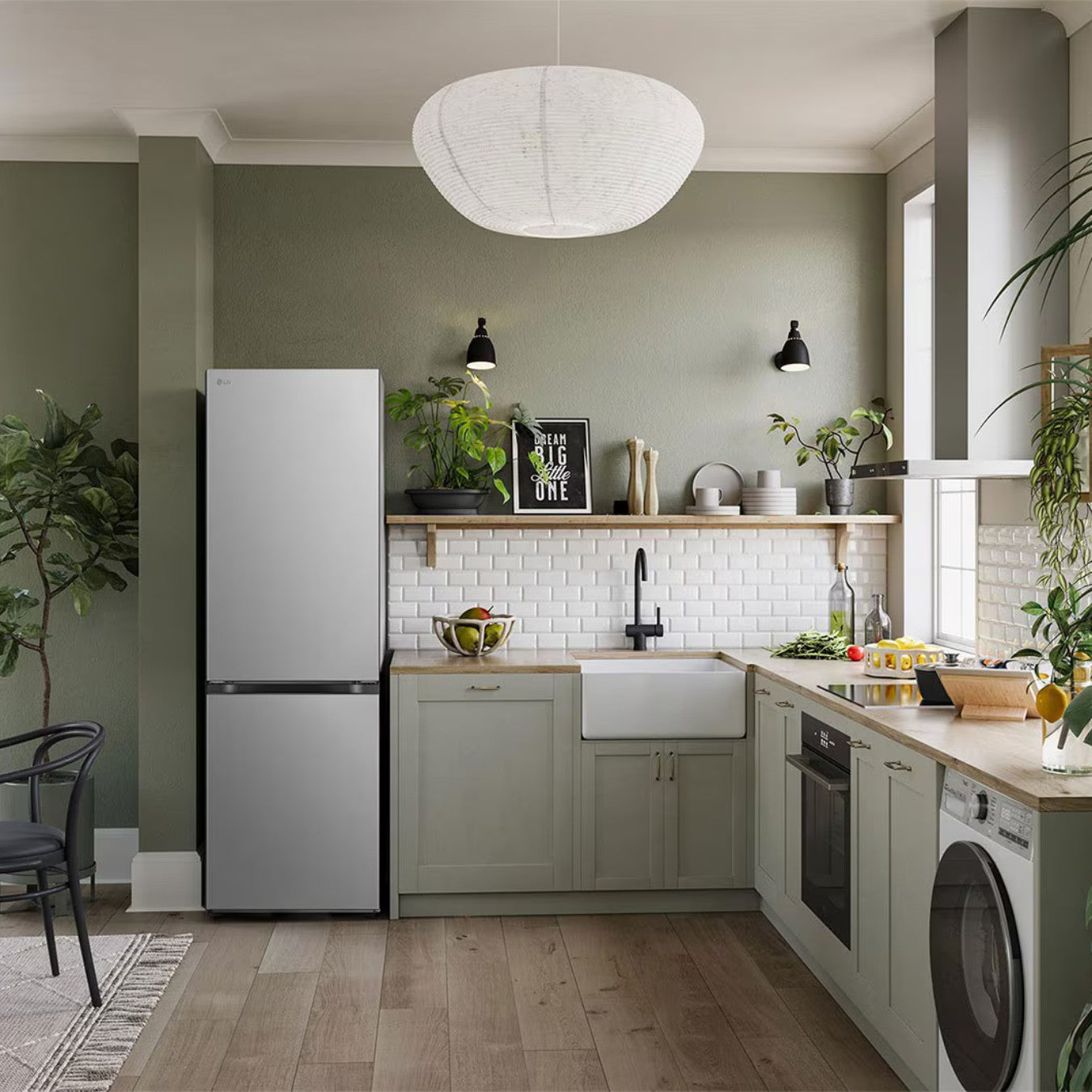 LG GR-B489FS7W Réfrigérateur combiné 341L - Smart Inverter
