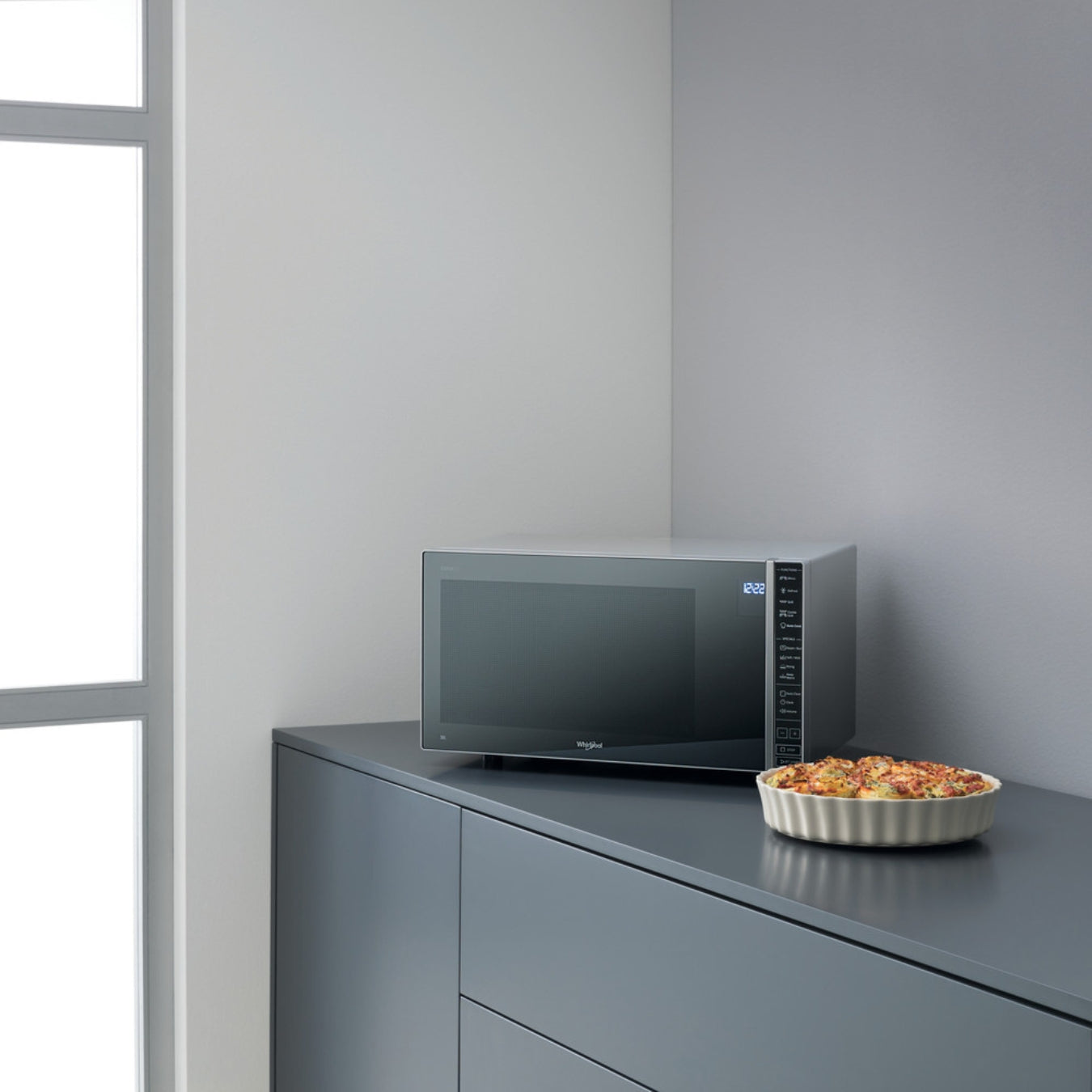 Whirlpool Micro-ondes Posable MWP 304 M - 30L, Gril, Vapeur