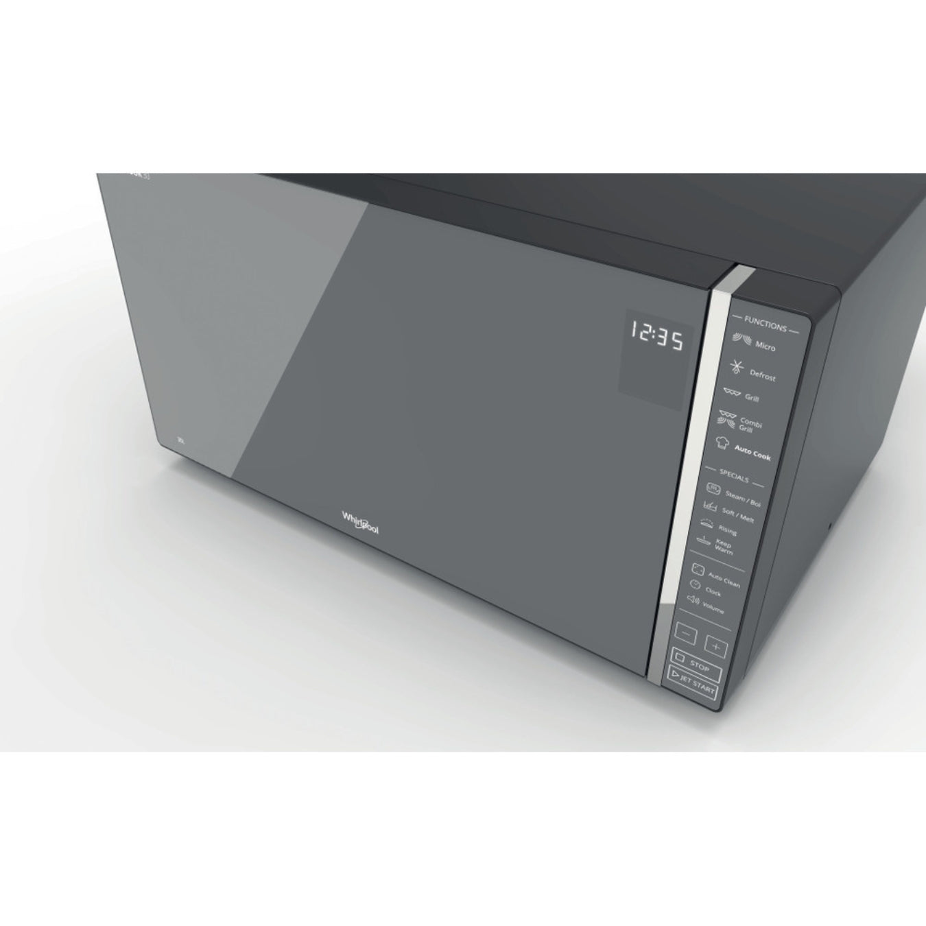 Whirlpool Micro-ondes Posable MWP 304 M - 30L, Gril, Vapeur