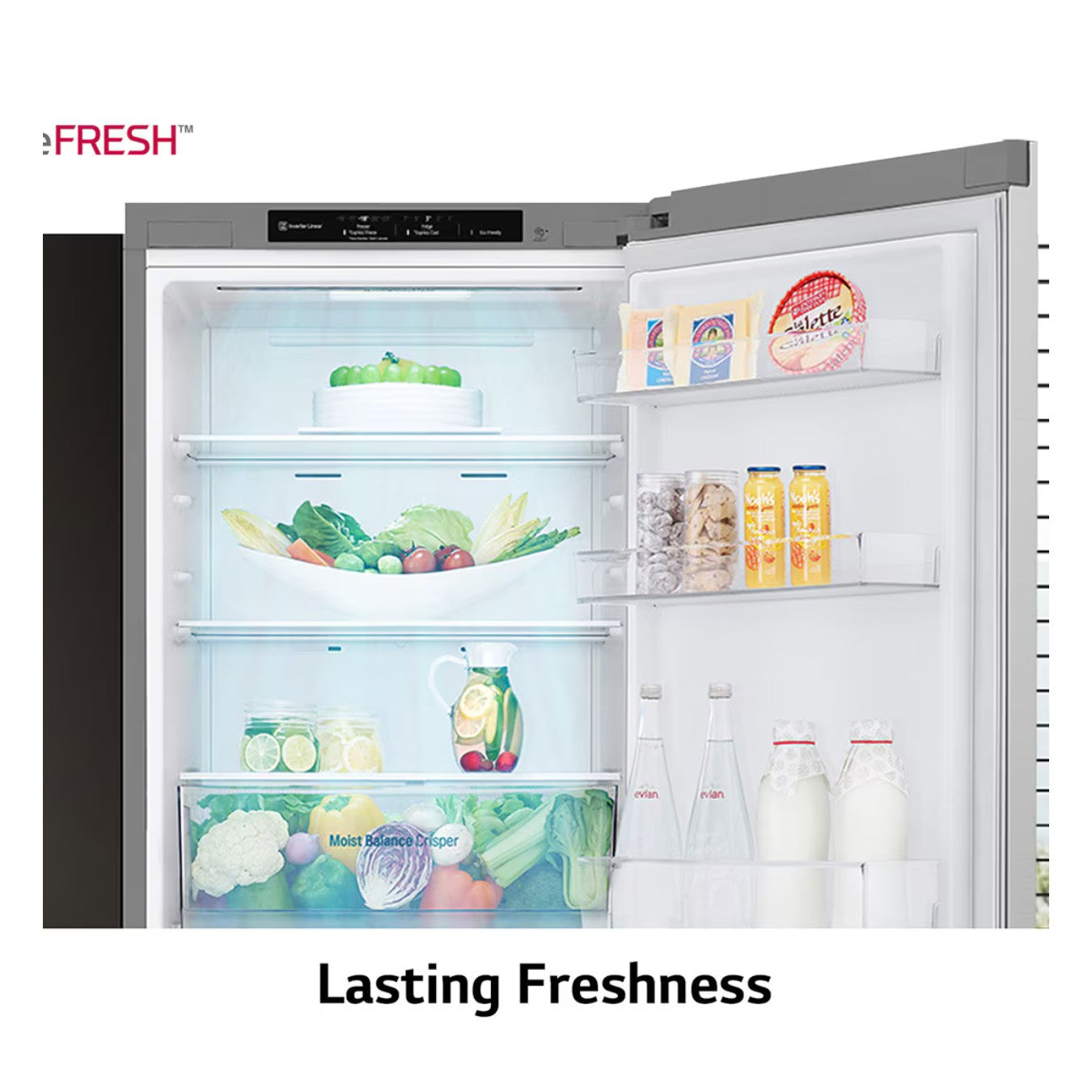 LG GR-B489FS7W Réfrigérateur combiné 341L - Smart Inverter