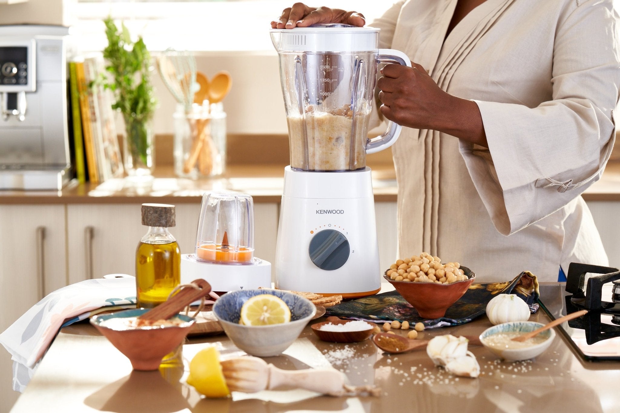 Kenwood Blender 500W avec Moulin BLP15.150WH