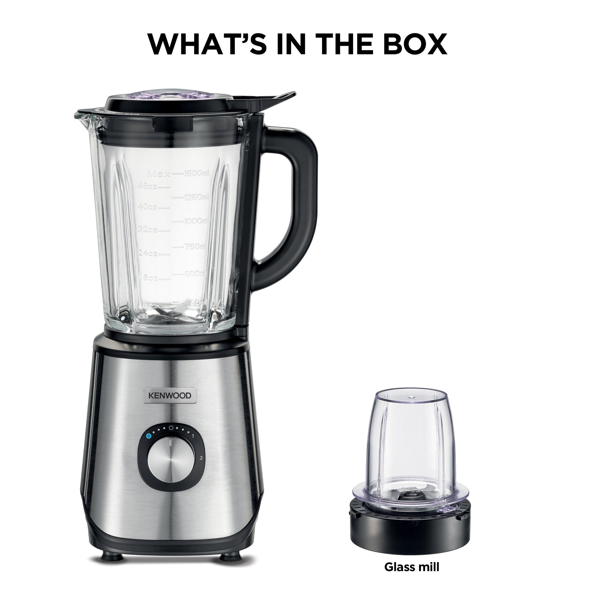 Kenwood Blender BLM45.240SS 1000W Verre 2L