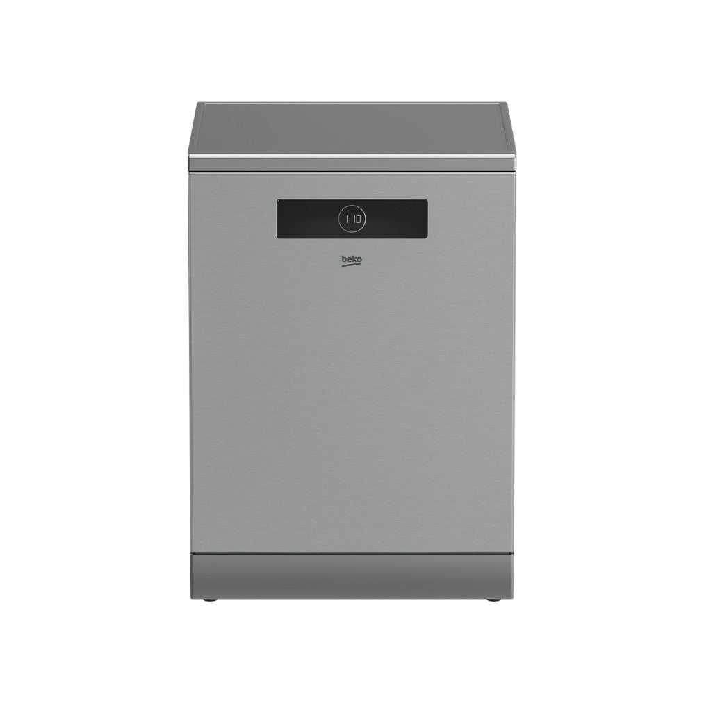 Lave-vaisselle Beko BDFN38640XC 15 couverts 60cm inox à Agadir. Moteur ProSmart silencieux, 6 programmes, pose libre. Prix imbattable ElectroBuy Maroc.