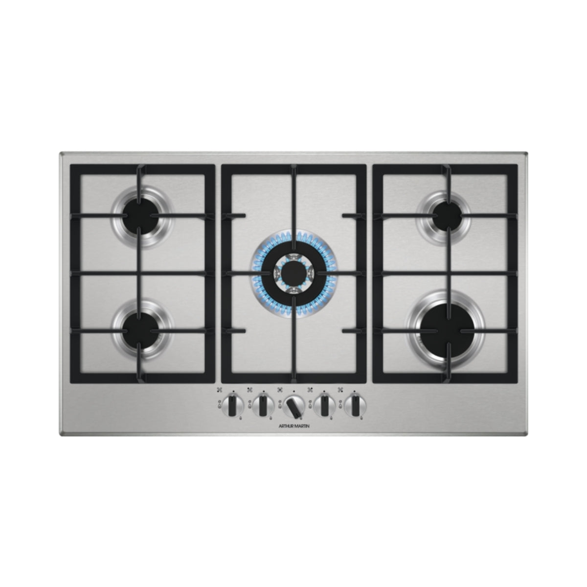 Plaque de Cuisson AGS9536X Gaz Arthur Martin 90cm 5 Feux Inox