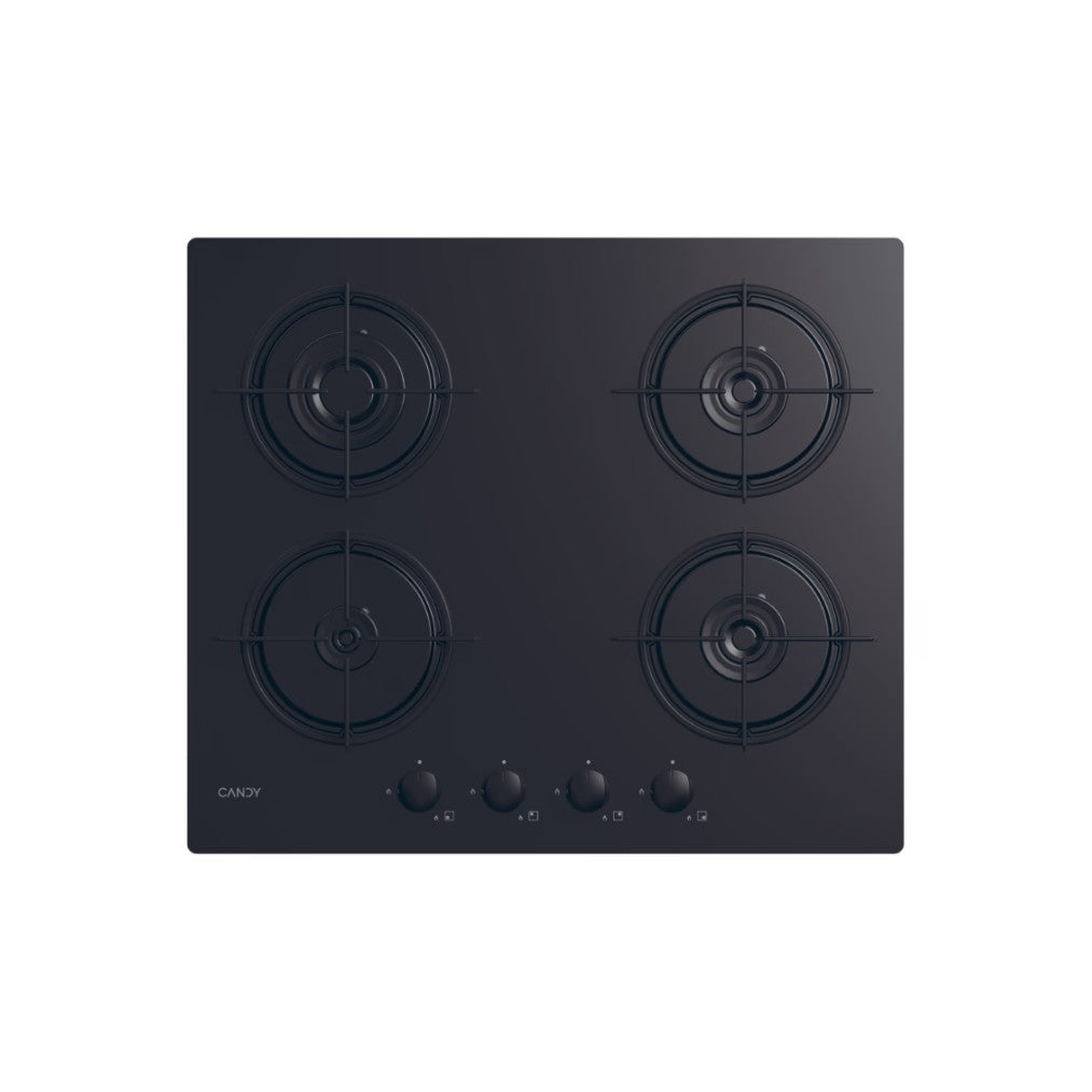 Plaque de Cuisson CVW6BB Gaz sur Verre Candy