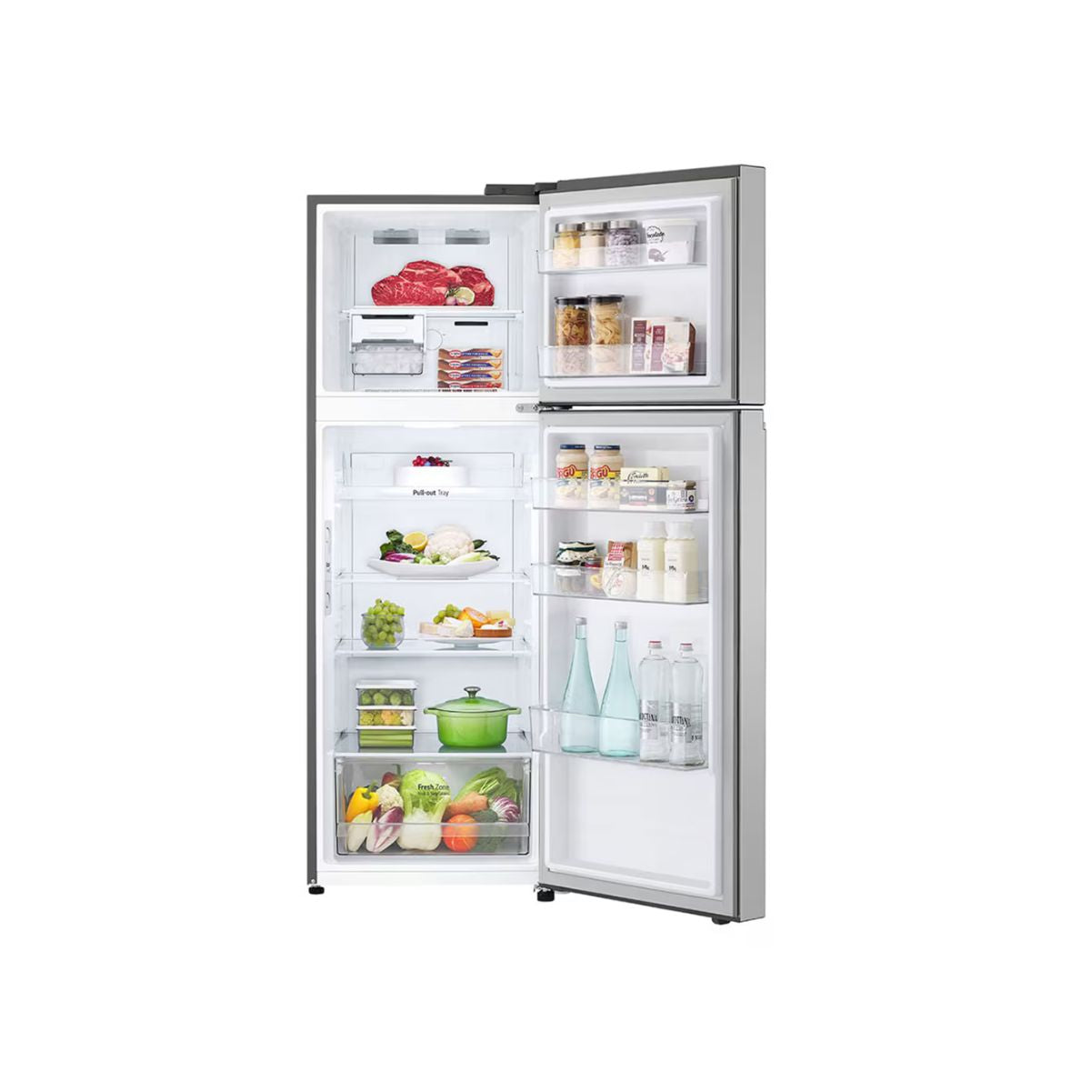 Réfrigérateur LG GR-B342PLGB  2 Portes 266L – Inverter Linear – Inox